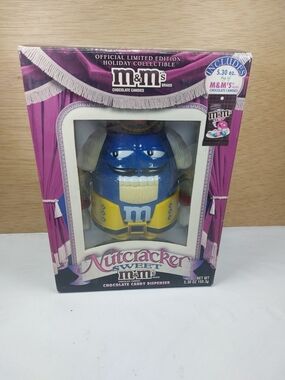 M&M'S Blue and Yellow Nutcracker Candy Dispenser